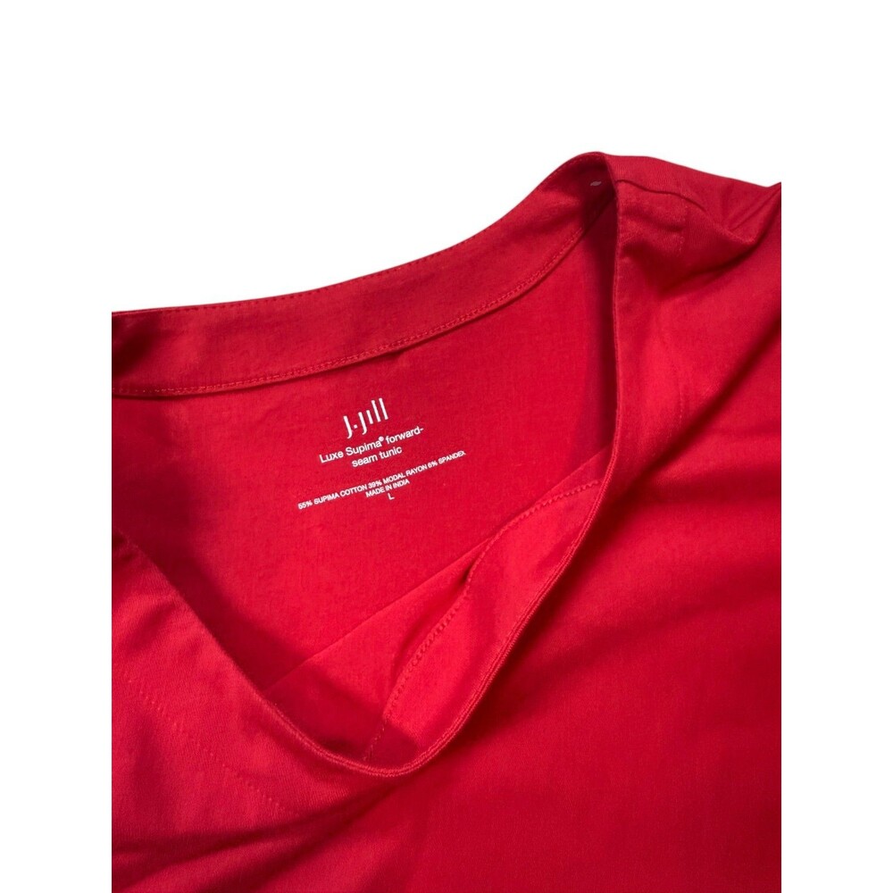 J. JILL Luxe Supima Cotton Shirts Womens Size Large Fall Lot of 5 Long Short - Picture 5 of 7